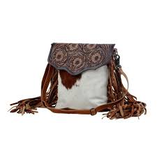 Myra Blossom Hand-Tooled bag