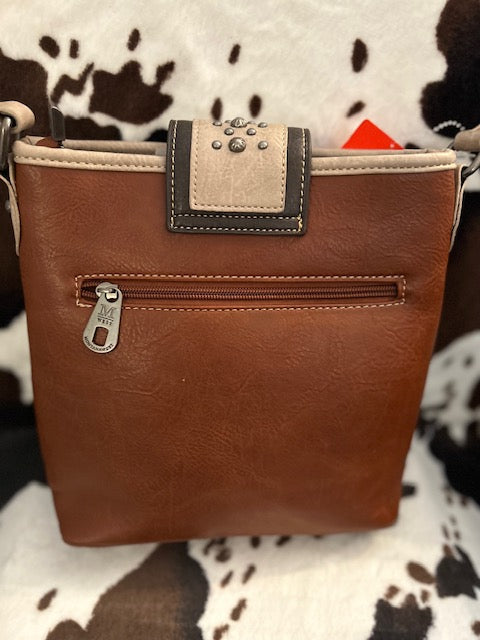 Montana West Brown Studded Handbag