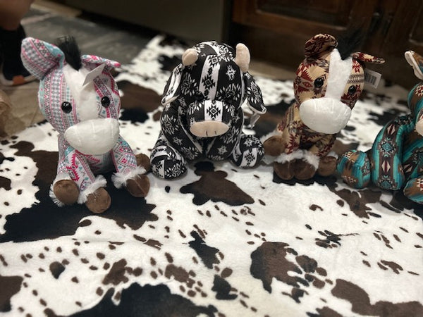 Horse & Cows Plush Stuffed Animals