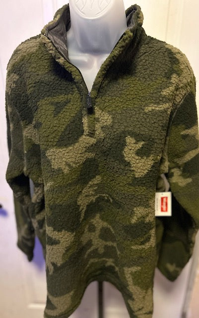 Wrangler Unisex Camouflage Fleece Pullover