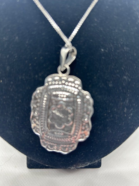 Sterling Silver Turquoise Pendant Necklace