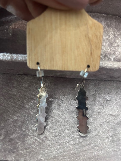 Sterling Silver Turquoise Dangle Earrings