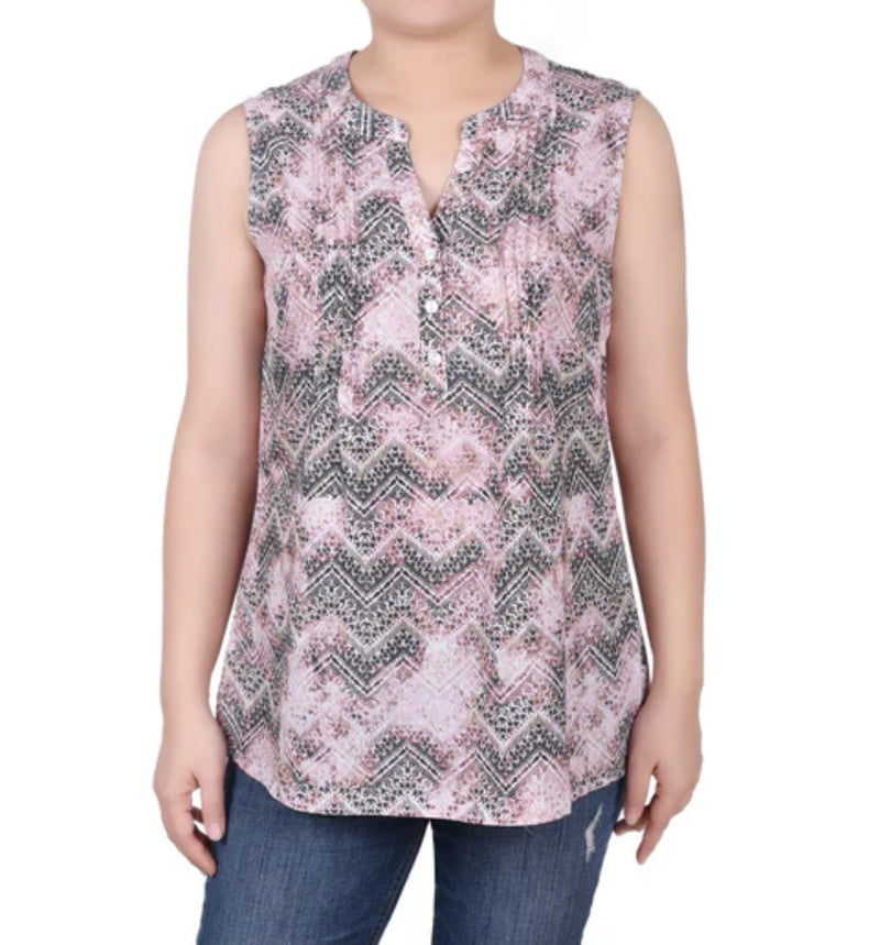 Pink Roads Sleeveless Top