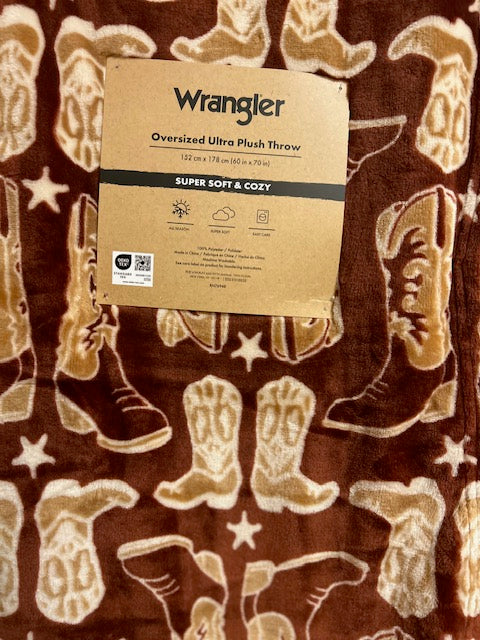 Wrangler 60 X 70 Oversize Plush Blanket