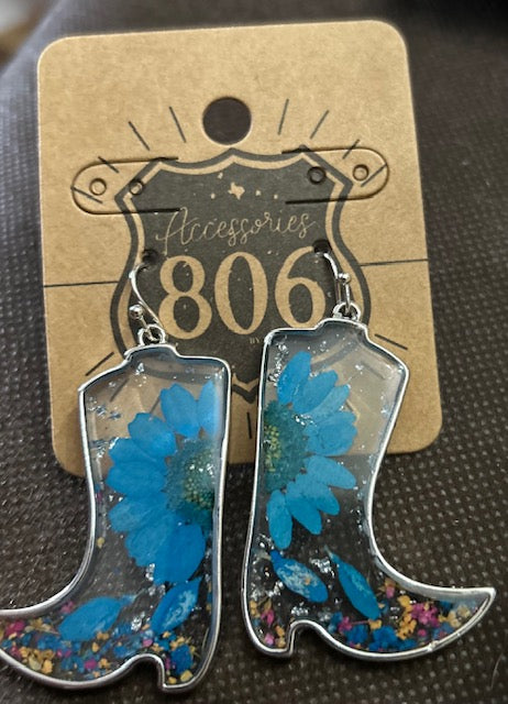 806 Boot Dangle Earrings