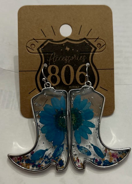 806 Boot Dangle Earrings