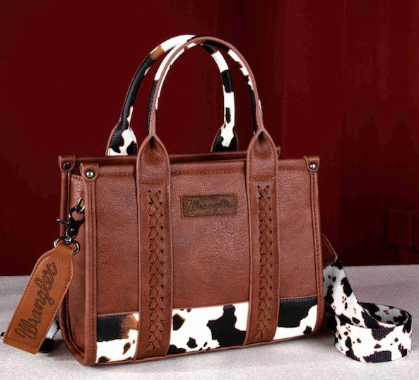 Wrangler Cow Print Concealed Carry Tote