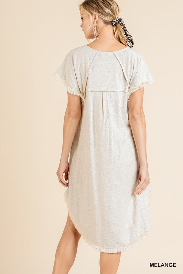 Umgee Midi Cream Dress