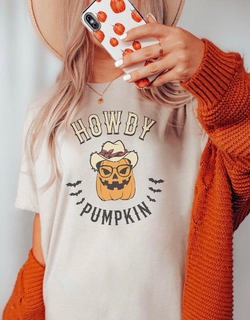 Howdy Pumpkin Tee Shirt
