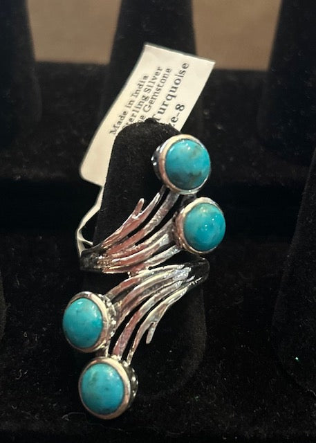 Sterling Silver Mohave Turquoise Ring