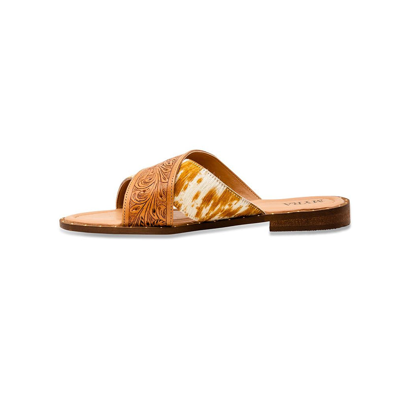 Mukluk Western Hand-Tooled Sandals Myra