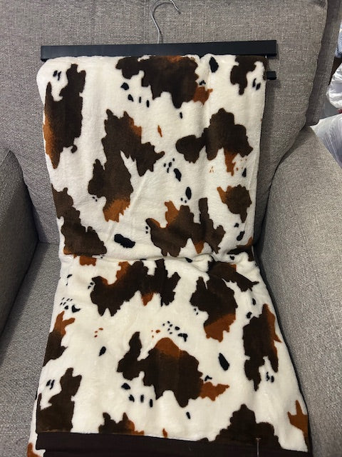 Tri-Colored Cow Blanket