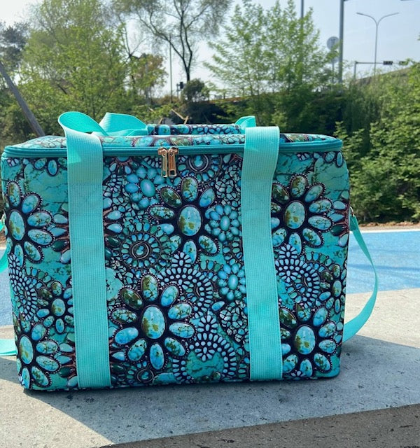 Turquoise Squash Blossom Cooler Bag