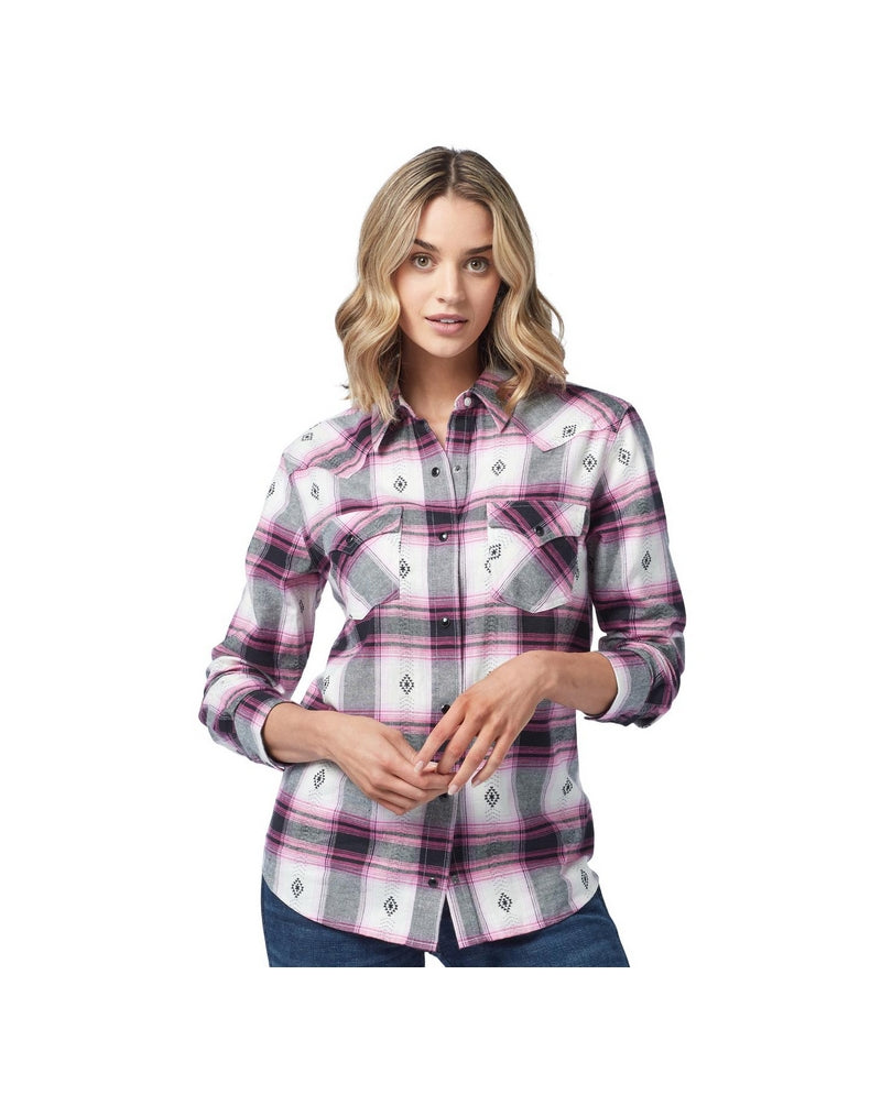 Wrangler Ladies Brushed Flannel Shirt