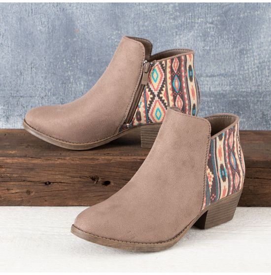 Corkys Pink Aztec Prevail Booties ~ Boots ~