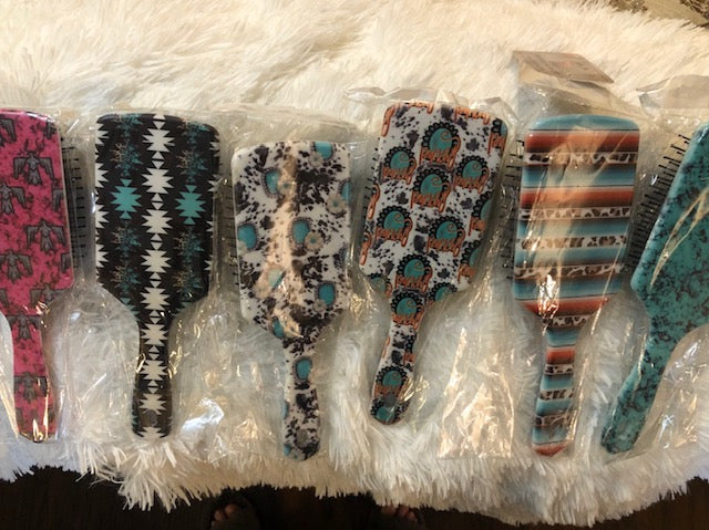 Assorted Western Hair Brushes