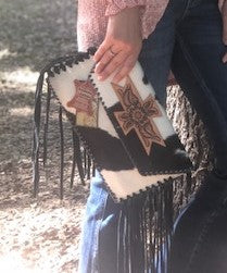 American Darling Crossbody Cowhide Leather Accents