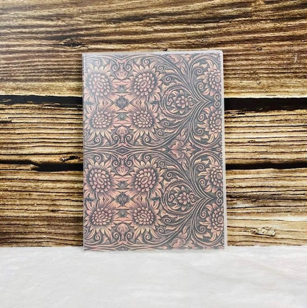 Faux Leather Tooled Notebook