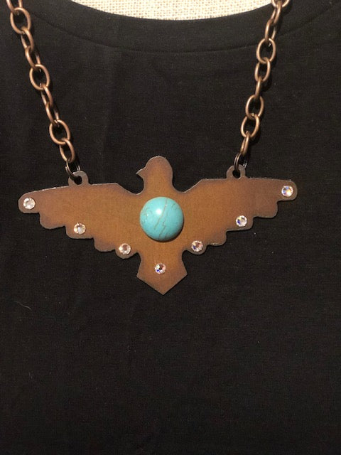 Copper Thunderbird Necklace