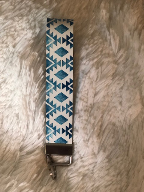 Aztec Faux Leather KeyChain