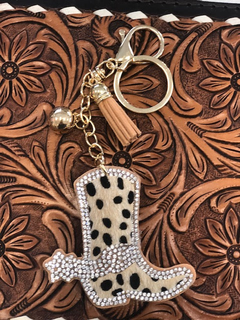 Boot Spur Keychain with Tassle