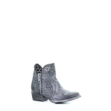 Circle G Grey Cutout Shortie Boot Q0001