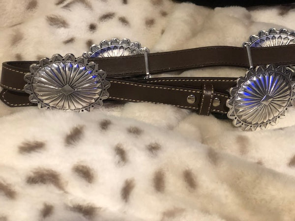 Leather Concho Belt